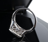 Vintage 0.98ct Diamond Set 14ct White Gold Cluster Ring Size O Val $6725