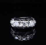Vintage 0.84ct Diamond Set 18ct White Gold Ring Size T1/2 Val $6940