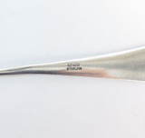 Gorham Sterling Silver Spoon With Floral Etchings & ELC Monogram