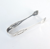 Miniature Antique Sterling Silver Sugar Tongs Hallmarked WEE Sterling