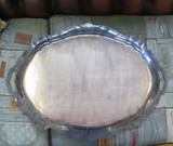 Large Nicely Engraved Gorham, USA Silverplate Serving Tray, 66cm wide