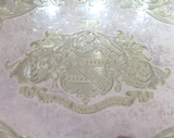 Huge Antique Silverplate Serving Tray by Hawksworth Eyre & Co UK w/ Coat Of Arms