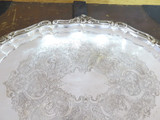 Very Large Vintage Silverplate Serving / Tea Service Tray, 79cm wide