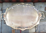 Very Large Vintage Silverplate Serving / Tea Service Tray, 79cm wide