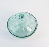 Antique Early - Mid Century Glass Lidded Fruits Dish