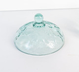 Antique Early - Mid Century Glass Lidded Fruits Dish