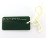 Obsolete / Unused Rolex Oyster Green Watch Tag