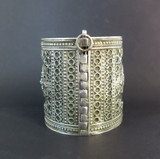 Antique Large Decorative Anatolia, Ottoman Empire Silver Cuff Bracelet