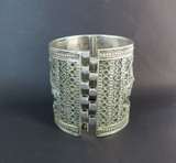 Antique Large Decorative Anatolia, Ottoman Empire Silver Cuff Bracelet