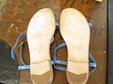 Tods Mati Ring Mignon Sandal in Blue, size 38 EU (8 AU)