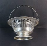 Large Art Deco Watson & Newell, USA Pierced Sterling Silver Bread Basket