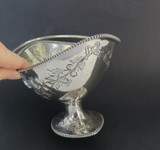 Victorian 1867 Decorative Sterling Silver Sugar Basket