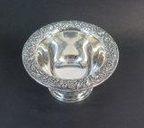 Vintage S. Kirk & Son Sterling Silver Bon Bon Dish w Floral Border