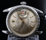 Vintage 1954 Rolex Datejust Ovettone Mens Steel Wrist Watch 6305-2 & Serviced