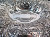 Large Impressive Gorham Repousse Sterling Silver Centrepiece Fruit Basket