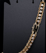 Vintage 14ct Yellow Gold 1.50 ct Diamond Bracelet 18cm 8.60g Val $8380