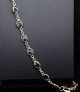 Vintage 14ct Yellow Gold Australian Sapphire Bracelet 19cm 8.60g Val $3395