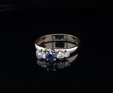 Vintage Australian Sapphire & Diamond 14ct Yellow Gold Ring Size N Val $2910