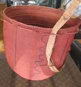 Mid Century Amazonian Yanomami Indigenous Artisan Woven Gathering Basket H 37cm