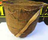Mid Century Amazonian Yanomami Indigenous Artisan Woven Gathering Basket H 31cm