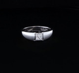 Vintage 0.20 cttw Diamond Set Ladies 14K White Gold Ring Size K Val $2670