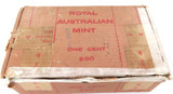 SUPER RARE AUSTRALIAN COIN LOT !!! 100 x 1980 RAM 1c Rolls / Original RAM Box !!