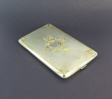 Antique European Gold Gilt .840 Continental Silver Cigarette Case
