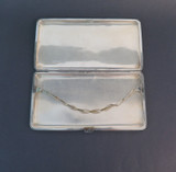 Antique Sterling Silver Flora Designed Cigarette Case