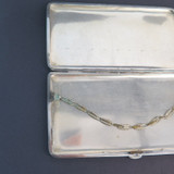 Antique Sterling Silver Flora Designed Cigarette Case