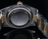 Auth Rolex Datejust 36 18K Gold & Steel Diamond Dial Wrist Watch ref 116233