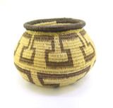 Vintage 1990s Embera Wounaan Natural Fibre Basket Small Size Height 7cm