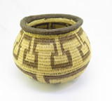 Vintage 1990s Embera Wounaan Natural Fibre Basket Small Size Height 7cm