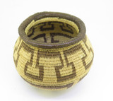 Vintage 1990s Embera Wounaan Natural Fibre Basket Small Size Height 7cm