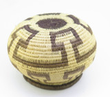 Vintage 1990s Embera Wounaan Natural Fibre Basket Small Size Height 7cm