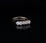 Vintage 14ct Yellow Gold 0.60ct Diamond Eternity Ring Size J Val $4030