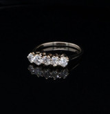 Vintage 14ct Yellow Gold 0.60ct Diamond Eternity Ring Size J Val $4030