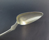 1800s American Coin Silver Serving Spoon by J. B. Akin