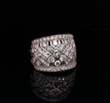 Beautiful 9ct Rose Gold 3.00cttw Diamond Cocktail Ring M1/2 Val $9920