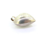 Decorative Vintage Sterling Silver Medium Size Hollow Heart Pendant / Charm 4.6g