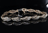 Impressive 2.88ct Diamond Set 10ct Yellow Gold Bracelet 18cm Long Val $8100
