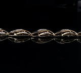 Impressive 2.88ct Diamond Set 10ct Yellow Gold Bracelet 18cm Long Val $8100