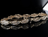 Impressive 2.88ct Diamond Set 10ct Yellow Gold Bracelet 18cm Long Val $8100