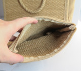 A Jute Shopping Tote, With Matching Coin Purse / Storage Pouch