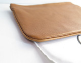 GiGi, New York Large Leather Clutch / Storage Pouch
