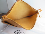 GiGi, New York Large Leather Clutch / Storage Pouch