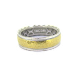 Quality Handcrafted Tacori 18ct Yellow & White Gold Wedding Band Size T 11.4g