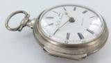 c1770 D D Neveren, London Verge Fusee Pair Cased Sterling Silver Pocket Watch.