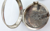 c1770 D D Neveren, London Verge Fusee Pair Cased Sterling Silver Pocket Watch.