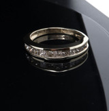 1.20ct Princess Cut Cognac Diamond Channel Set 10k Gold Ring Size N1/2 Val $3745