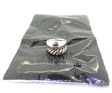 Sculptural David Yurman Sterling Silver Pure Form Stack Ring Size M 17g